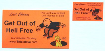 The GOOHF card, and the smaller GOOHF sticker The GOOHF card, and the smaller GOOHF sticker
